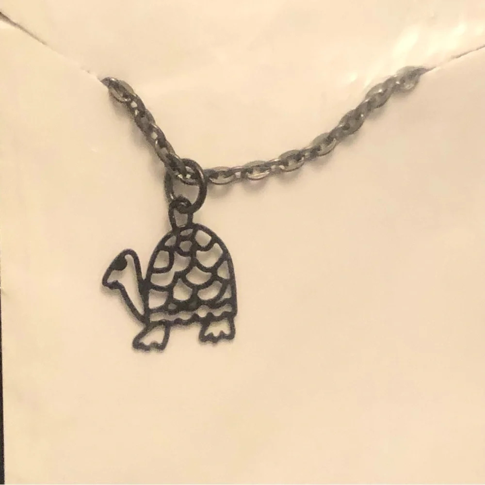 Turtle Charm Necklace Kawaii Cute  Shanalogic‎